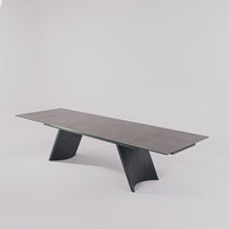 Charlotte, 90"-129" Extendable Dining Table With Sintered Stone Desktop