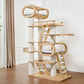 Modern Wooden Cat Tower for Multi-Cat Homes