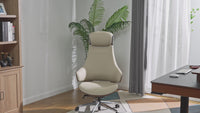 Serene Ella, Genuine Leather Executive Office Chair