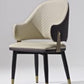 Anareli, Upholstered Dining Arm Chairs Set of 2,Beige & Dark Brown