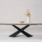 Evelyn, 70"- 102" Extendable Dining Table with Slate, White