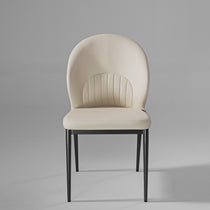 Chic, Upholstered Dining Side Chair Set of 2, Off-White