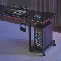 Height-Adjustable Illuminated Panel CPU Cart