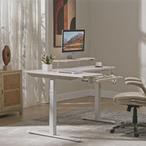 L-Shaped Standing Desk with Accessories Set (60"x23")