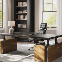 Zen Pro Series, 87"/72" Executive Standing Desk with Cabinets Set