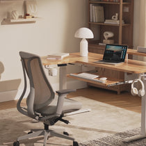 L-Shaped Standing Desk with Accessories Set (60"x23")