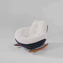 [Coming Soon]Chloe, Comfy Rocking Lounge Chair, Off White