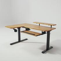 L-Shaped Standing Desk with Accessories Set (60"x23")