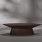 51" Walnut Oval Coffee Table