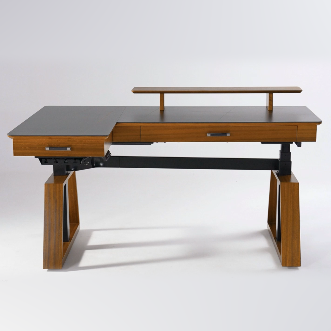 Eureka Ergonomic 63'' L Shape Executive Standing Desk with Slate Top Eureka Ergonomic 63'' L Shape Executive Standing Desk with Slate Top