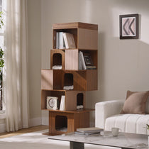 Pawlio, 72" Owner & Pet Shared Bookshelf Cat Tree