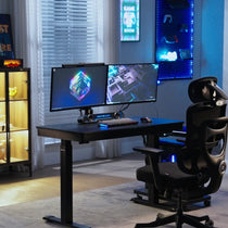 Wonder,  Touch-Activated Glowing Glass Standing Desk (47"x23")