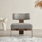 Hounds tooth Accent Gray Lounge Chair