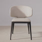 Modern Avant-garde Dining Chairs Set of 2, Off-White