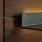 Arundel Dark Walnut Wall System, Shelving & Storage Wall with Led Lighting