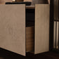 Arundel Dark Walnut Wall System with Slatted Cabinet and Led Lighting