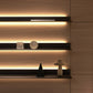 Arundel Dark Walnut Wall System, Shelving & Storage Wall with Led Lighting