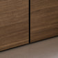 Arundel Dark Walnut Wall System, Shelving & Storage Wall with Led Lighting