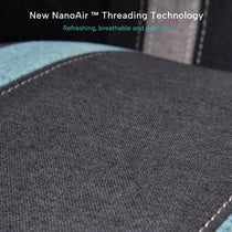Close-Up of Hyperx Python II Gaming Chair's Nanoair Threading Material, Breathable and Delicate, Enhancing Comfort.