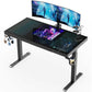 GTG-EVO Dual Motor Smart Standing Desk PC Case with RGB Lighting, PC Gaming Desk, PC Gaming RGB Desk, Atomized Glass Switch, Dual Monitor Product Image